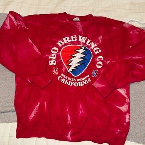 SLO brew tie dye sweatshirt